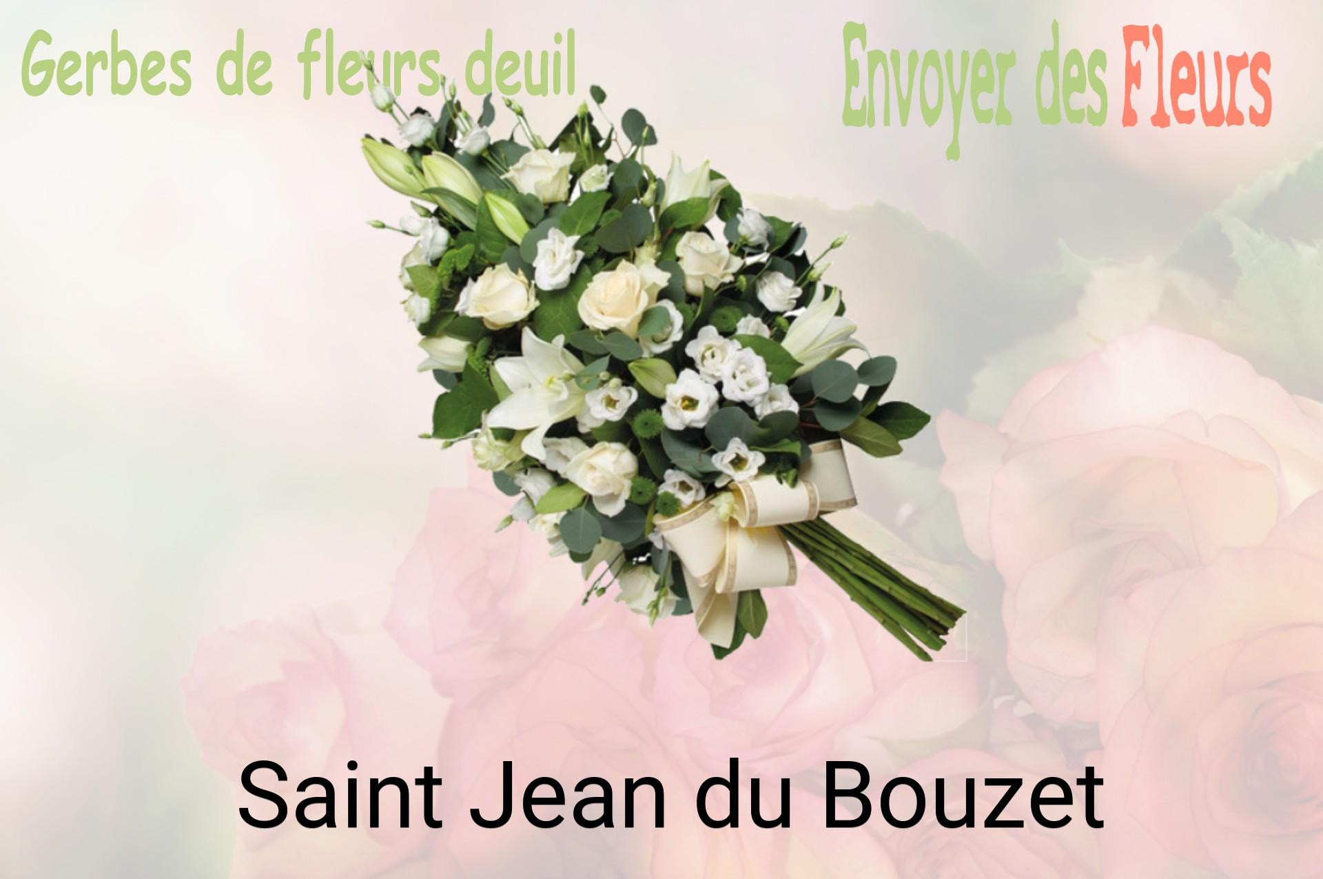 Gerbe de fleurs de deuil livrée à Saint-Jean-du-Bouzet